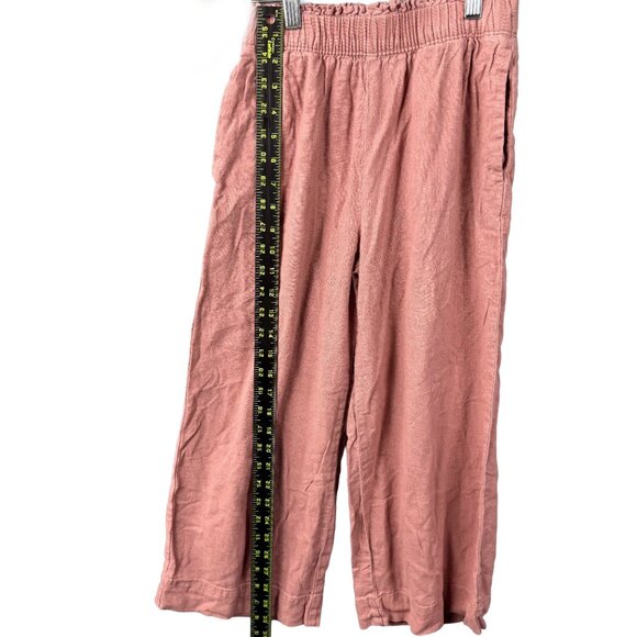 Abercrombie & Fitch Women's Crinkle Textured Pull-On Pants Elastic Waist Rust XS - Picture 5 of 8